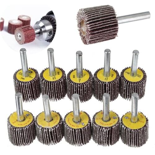 10pcs New 40+80 Grit Sanding Flap Disc Grinding Polish Wheel Drill Abrasive Tool