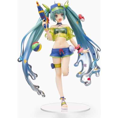 100% Original Sega Miku Water Gun Girl Figure Anime Girl Figure