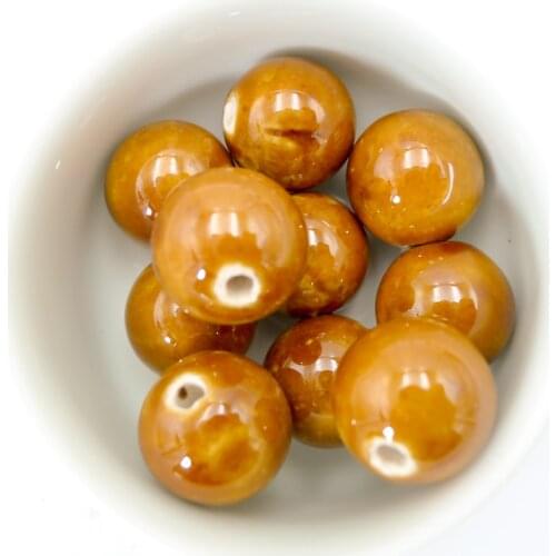 16# 10pcs Big unique Ceramic beads not silicone porcelain bead for jewelry making 16mm #A101B