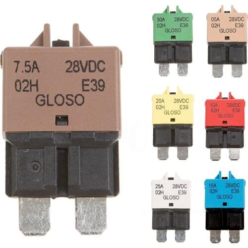 5~30A12V/24V Manual ATC Reset Circuit Breaker Blade Reset Fuse Car Motorcycle Truck Boat Marine Fusibles Auto Accessoreis Tool