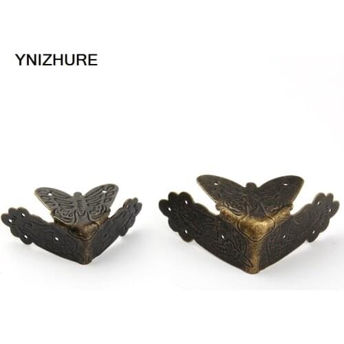 30pcs 44mm/56mm Antique Protection Corner Antique Decorative Accessories Jewelry Wooden Box Corner Classical Pattern Decoration