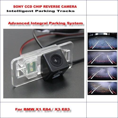 Auto Rear Camera For BMW X1 E84 / X3 E83 2003-2010 Intelligent Parking Tracks Backup Reverse Dynamic Guidance Tragectory CAM