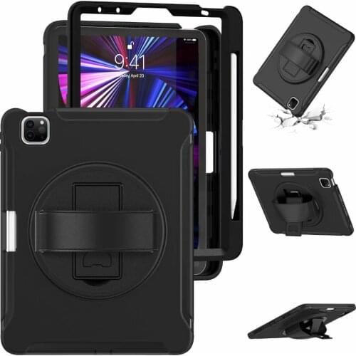 Case for iPad pro11 2018 2020 2021 hand-held Shock Proof full body cover Handle stand sleeve Case for iPad Air 10.9 +pen