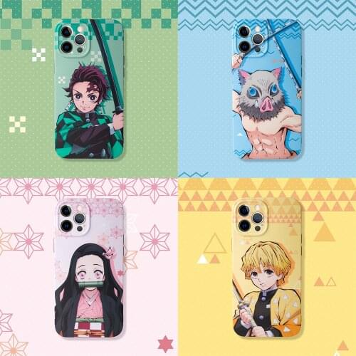 Demon Slayer Kimetsu no Yaiba Kamado Nezuko Phone Case Cover for Iphone 12 Pro Max X XR XS MAX 6 7 8 Plus 11 Pro MAX