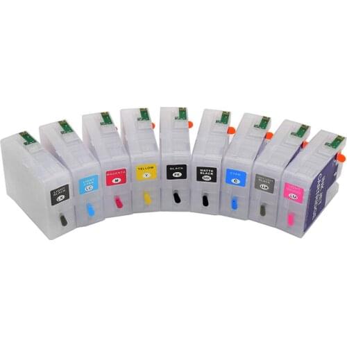 T5801-T5809 80ml Refill Ink Cartridge with Chip Sensor for Epson Stylus Pro 3800 Inkjet Printer