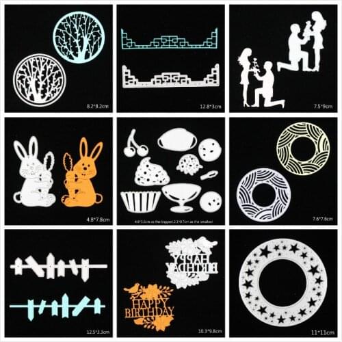 KSCRAFT Mixed Metal Cutting Dies Stencils for DIY Scrapbooking/photo album Decorative Embossing DIY Paper Cards