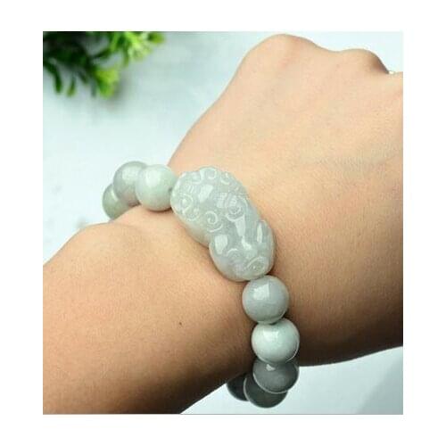Natural genuine jade bracelet ladies of the most exquisite dance of love Jadeite Pixiu Bracelet