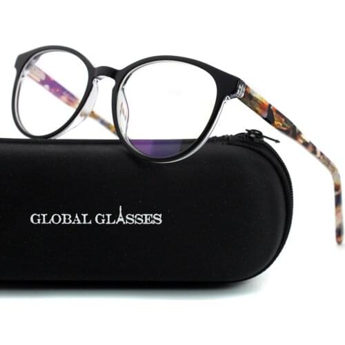 Eyewear Retro Inspired Stylish Nerd Design Vintage Woman Men Round Rim Prescription Eyeglasses Clear Lens MSG7229