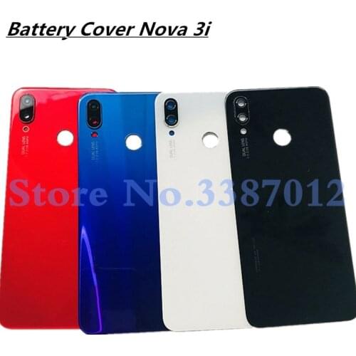 Original For Huawei P Smart Plus Back Battery Cover Glass Housing Door Case Nova 3i With Replacement Parts