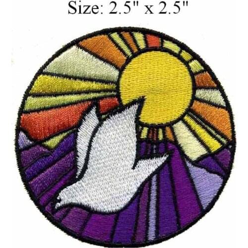 The white color bird 2.5"wide embroidery shipping for strass/corinthians/patch on clothes