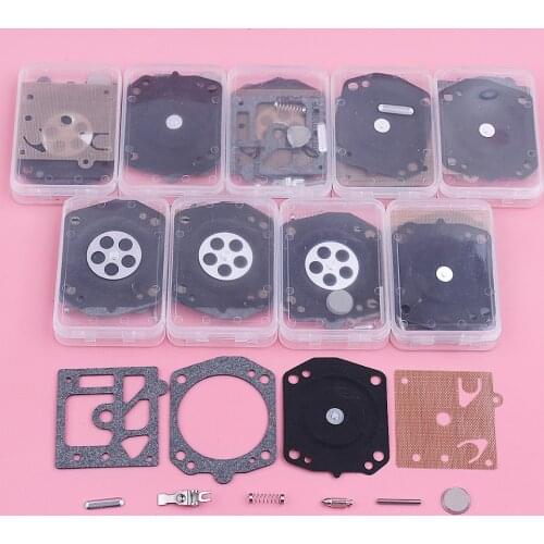 10pcs/lot Carburetor Repair Rebuild Kit For Jonsered 2065 2071 2165 2171 Walbro K10 HD Chainsaw Replace Spare Part
