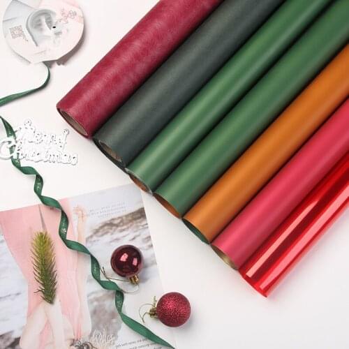 Christmas Diy Gift Packaging Material Flower Wrapping Paper Bouquet Waterproofing Flower Arrangement Paper Wrapping Material