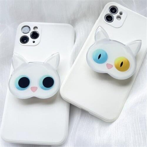 Cartoon Cat Dinosaur Mobile Phone Expanding Stand Mount Socket Fold Mobile Smartphones Pocket Holder Bracket Phone Stand Holder