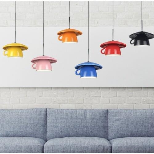 Nordic Modern Pendant Lamp Colorful Hanglamp Ceramic For Dining Room Bedroom Bar Decor Loft Luminaire Suspension Light Fxitures