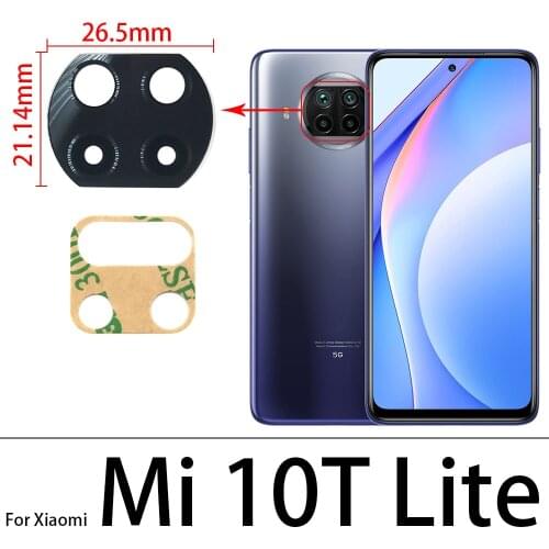 2Pcs/lot, Rear Camera Glass Lens With Sticker Glue Ahesive For Xiaomi Redmi 6 Pro / Mi A2 lite A3 A1 5X 6X