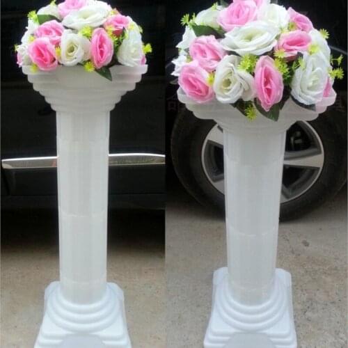 Wedding road lead column wedding decoration Plastic roman pillars 4pcs/lot wholesale banquet wedding outdoor party decor