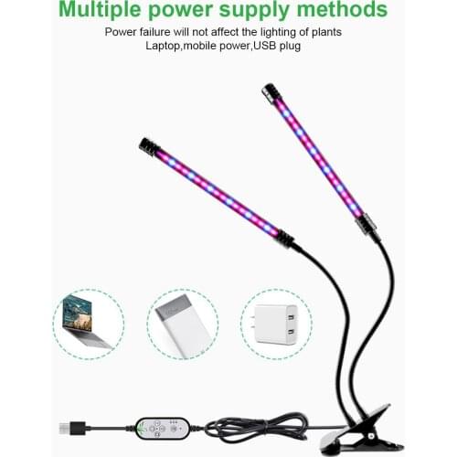 DC5V Led Grow Light Full Spectrum Phyto Lamp For Plants With Control Uv Lamp Indoor Flower Seeds Growbox Grow Tent