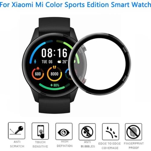 For Xiaomi Mi Color Sports Edition Smart Watch Screen Protector 3D Full Edge Protective Film for Xiaomi Watch Color Sport Cover