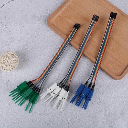 10pcs/lot Logic Analyzer Cable Gripper Probe Test Clamp Kit High Efficiency Test Hook Clip