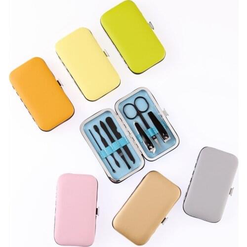 100Box Personalized Gift For Wedding Birthday Engagement Bachelor Party Nail Manicure Set With Leather Box Custom Baptism Favor