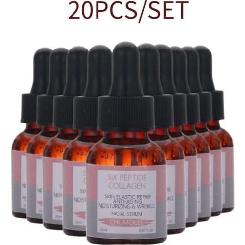 10PCS Chumolee Peptide Facial Serum Anti Wrinkle Remove Dark Spots Face Essence Anti-Aging Whitening Facial Skin Care Serum