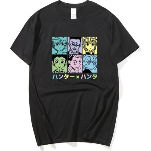2020 Anime Hunter X Hunter Killua Leorio Kurapika Gon Hisoka Pullover tshirt Streetswear Tops