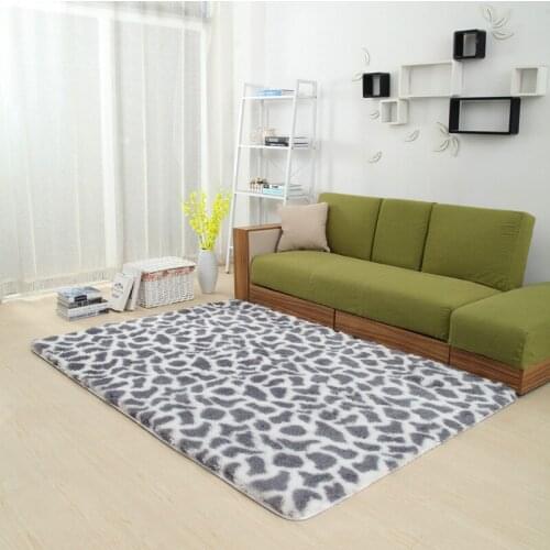 120X160CM Fur 3.0CM Carpets For Living Room Soft Cow Grain Home Bedroom Rugs And Carpets Coffee Table Area Rug Modern Design Mat