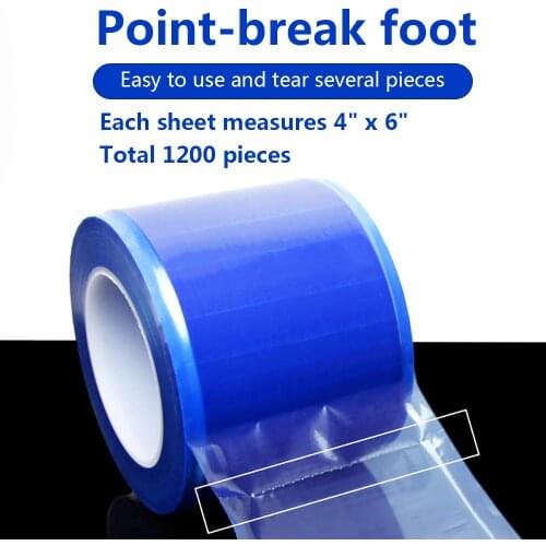 4'' x 6'' Tattoo Plastic Wrap Cover Protective Pink Membrane Permanent Makeup Dental Defend Barrier Film Roll