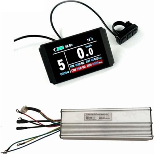 48V 45A Brushless DC Motor Controller Ebike +KT-LCD8H LCD3 LED900 Color Display One Set,for 2000W-3000W Ebike Kit