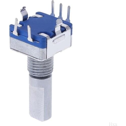 5 Pcs Rotary Encoder With Switch EC11 Audio Digital Potentiometer 20mm Handle OOTDTY