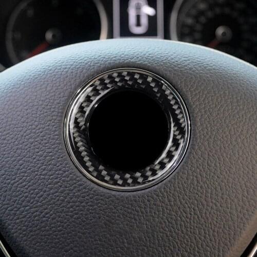 Car Interior Accessories Steering Wheel Logo Carbon Fiber Car Style For VW Golf 7 Polo CC Tiguan Passat Touran Scir-occo Bee-tle