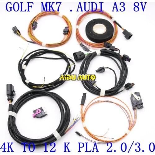 Auto Parking PLA 2.0 /3.0 4K To 12K Install Harness Wire For VW Golf MK7 Audi A3 8V