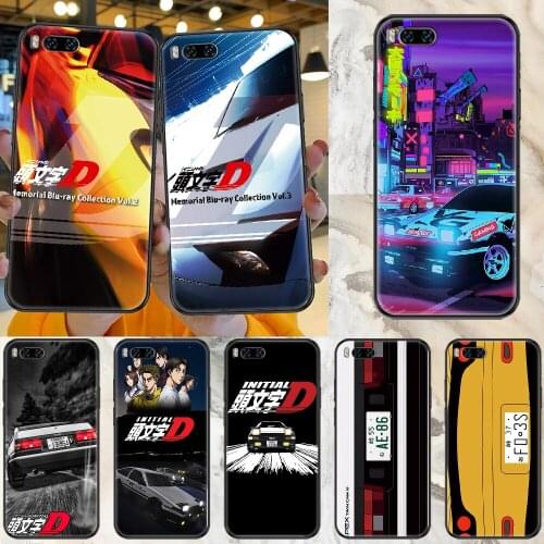 Initial D Car 86 Phone case For Xiaomi Mi Max Note 3 A2 A3 8 9 9T 10 Lite Pro Ultra black tpu back art bumper pretty cover 3D