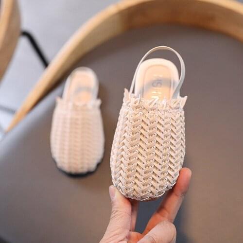 Children sandals shoes Toddler slippers Kids Baby Woven Shoes Summer Princess Shoes Sandals Fashion Beach Shoes for girls