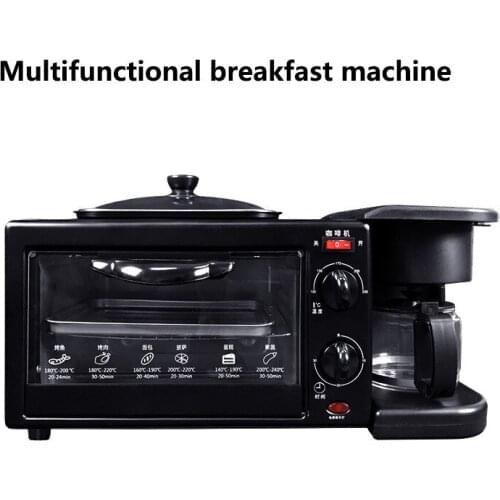 Home Sandwich Breakfast Maker Multifunctional Three-in-One Automatic Bread Maker Food Maker Coffee Maker
