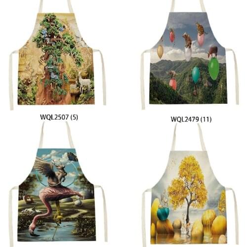 Nordic elk apron apron kitchen aprons for woman pink kitchen accessories apron kitchen apron for men waiter apron apron kitchen