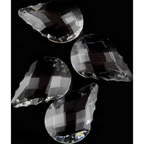 240pcs/lot 76mm Crystal Glass Chandelier Parts DIY Machine Cut Crystal Chandelier Pendant For Party & Home Decorate