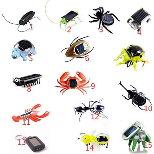 Insect Solar toys Solar grasshopper Educational Solar Powered Grasshopper Robot Toy required Gadget Gift No batteries for kid