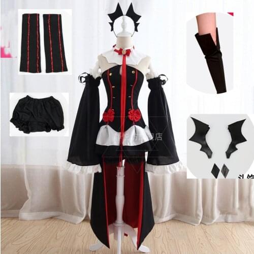 Seraph of the End Krul Tepes Cosplay Costume Sexy Dress Uniform Wig Coaplay Anime Helloween Carnival For Women