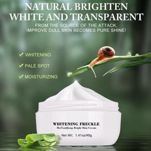 Snail Whitening Face Cream 40g Freckle Cream Remove Melasma Acne Spots Pigment Melanin Dark Spots Face Lift Firming Skin Care