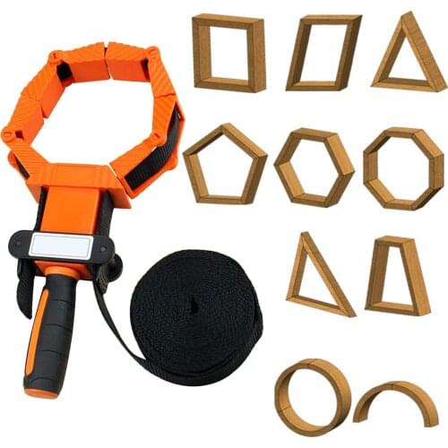 TRANVON 4M Long Multi-Function Adjustable Wire Clip Carpentry Fixing Nylon Belt Fixing Fixture With Photo Frame