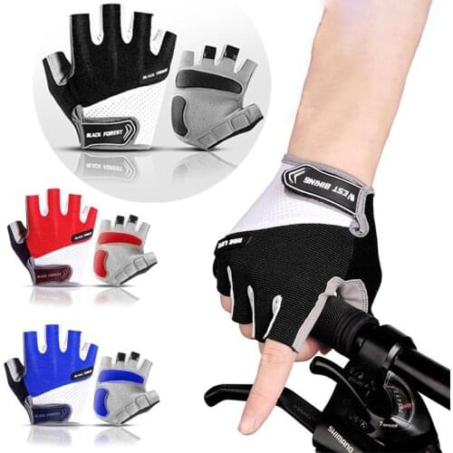 Outdoor Bicycle Gloves Cycling Gloves Fingerless Gloves Cycling Equipment Men Bicycle Accessories Breathable Motorcycle Gloves