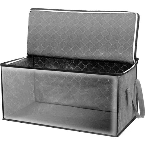 Non-Woven Family Save Space Organizer Bed Under Closet Storage Box Clothes Divider Organiser Quilt Blanket Clothes Finishing Bag