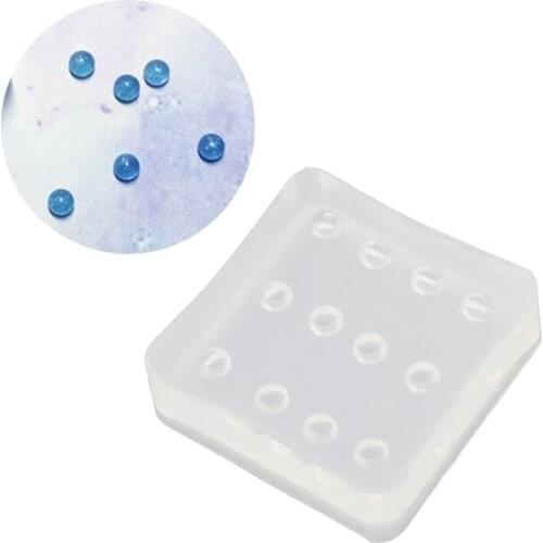 Transparent Silicone Mini 4mm Round Opal Beads Mold Epoxy Resin Jewelry Tools Drop Shipping