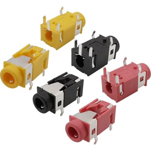 10Pcs PJ-322 3.5mm Headphone Socket PJ322 5Pin 3.5mm Female Jack Stereo PCB Mount Audio Connector