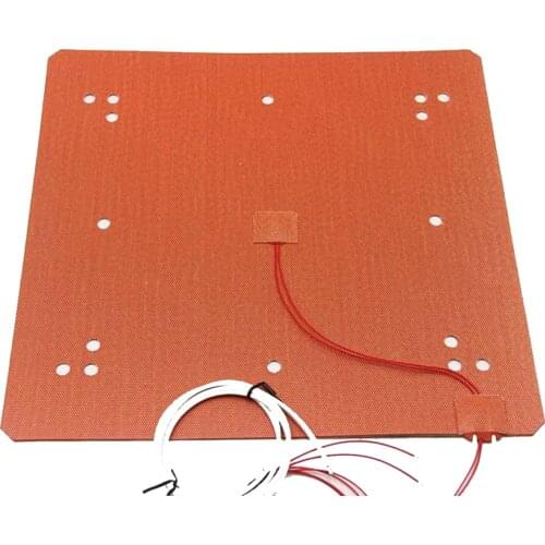 3D Printer Ender 5 Plus Silicone Heater 370x375mm 120V/220V 1000W for Build Plate Heat Bed 3D Printer Parts