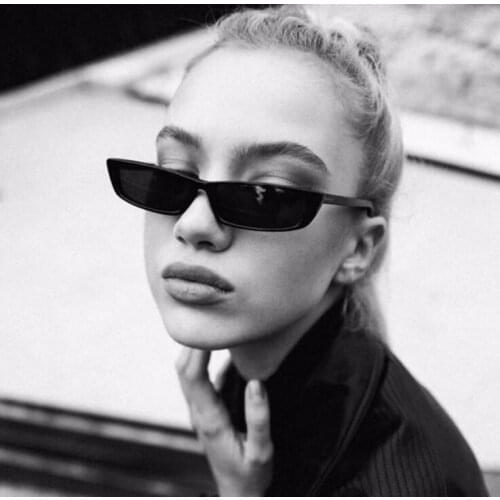 Women Fashions 2021 Small rectangle Sunglasses Clear Classic UV400 Sun Glasses Trends Female Transparent Shades For Women