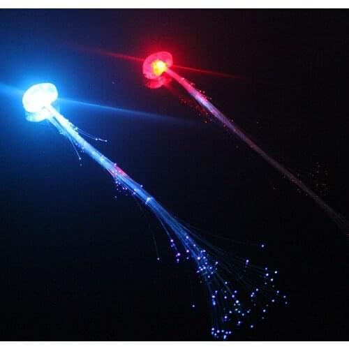 Led Flashing Braids Butterfly Colorful Birthday Christmas Party birthday Braids Fiber-optic Glowing Hair Clips Sparkling Braids