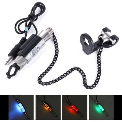 LED Illuminated Indicator Fishing Bite Chain Hanger Swinger Fishing Equipment Accessory Outdoor