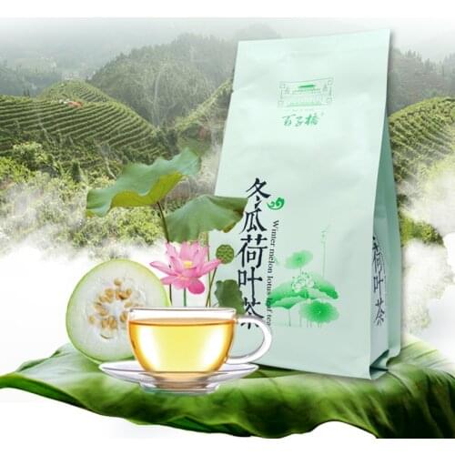Herbal Chinese Teas Includes Rose Lotus Leaf and White Gourd 40 Pcs Slimming Tea Bags Helps Blood Fat Reducing Total 160g